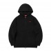 T1 Logo Zip-Up Hoodie - Black
